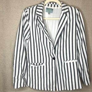 Skies are Blue Vertical Striped Blazer
